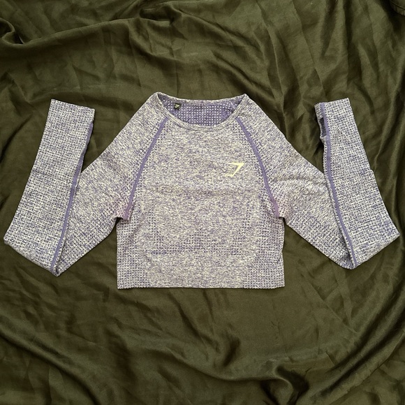 Gymshark Purple Long Sleeve Women's Top - Picture 1 of 6
